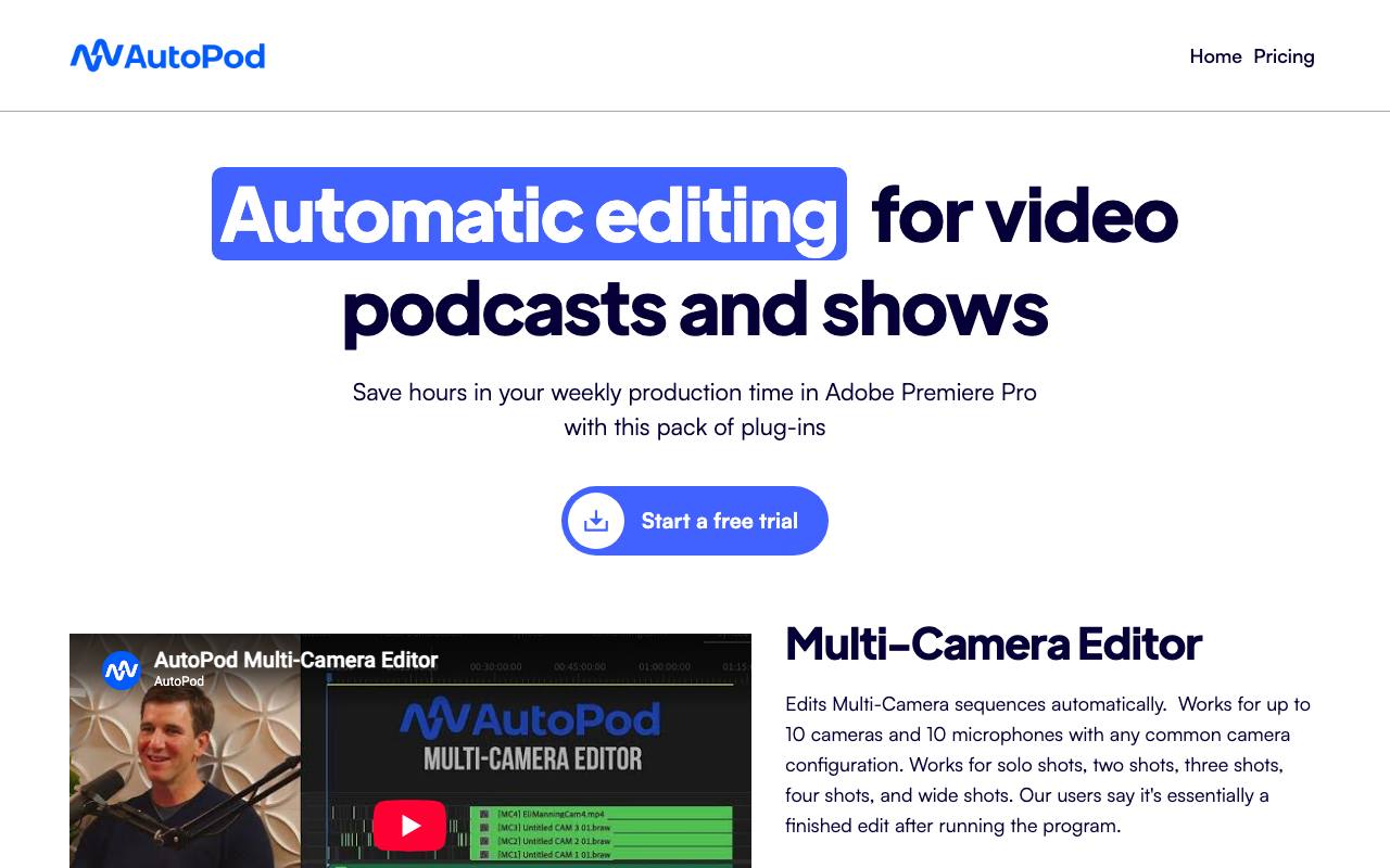 AutoPod screenshot
