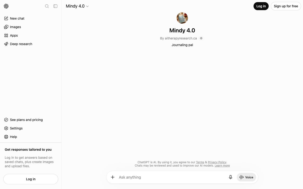 MindMateGPT screenshot