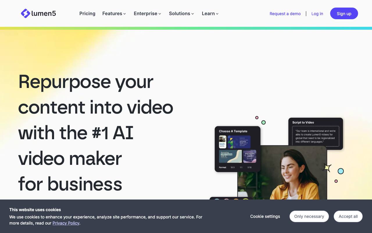Lumen5 screenshot