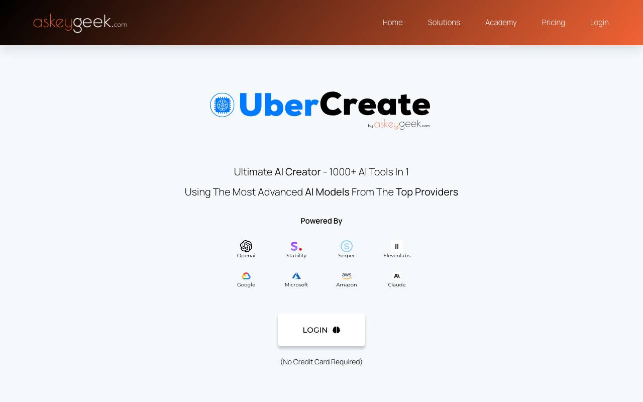 UberCreate screenshot