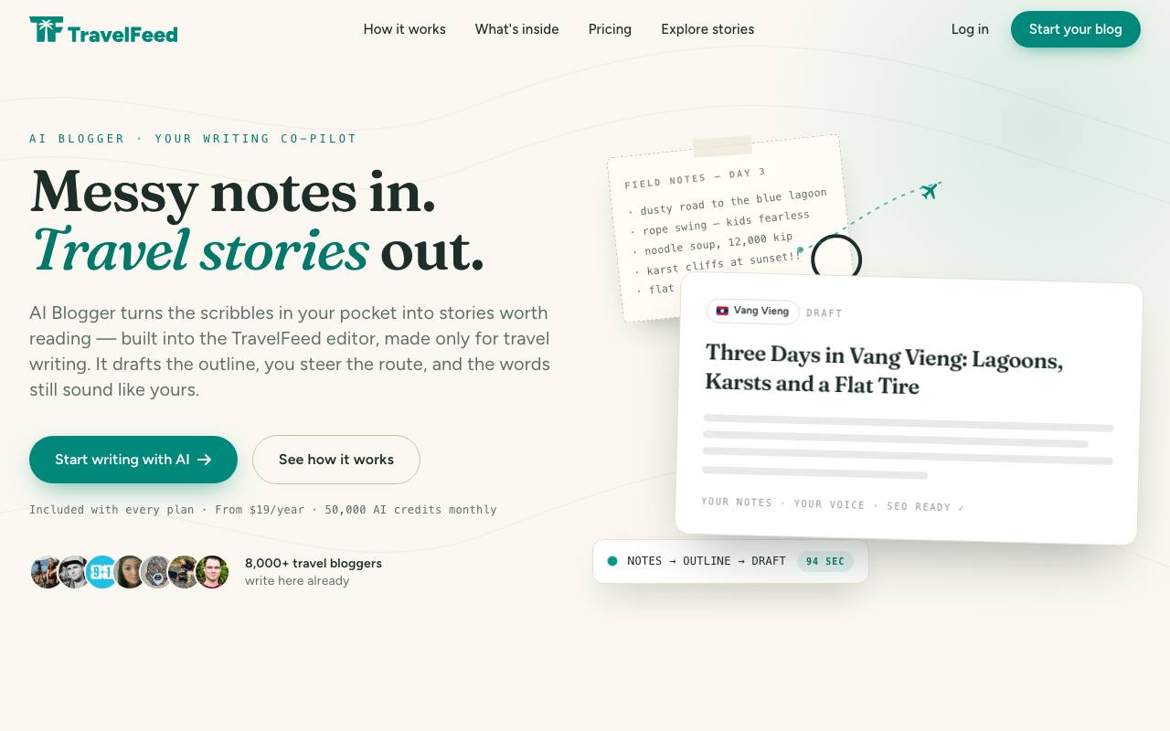 TravelFeed screenshot