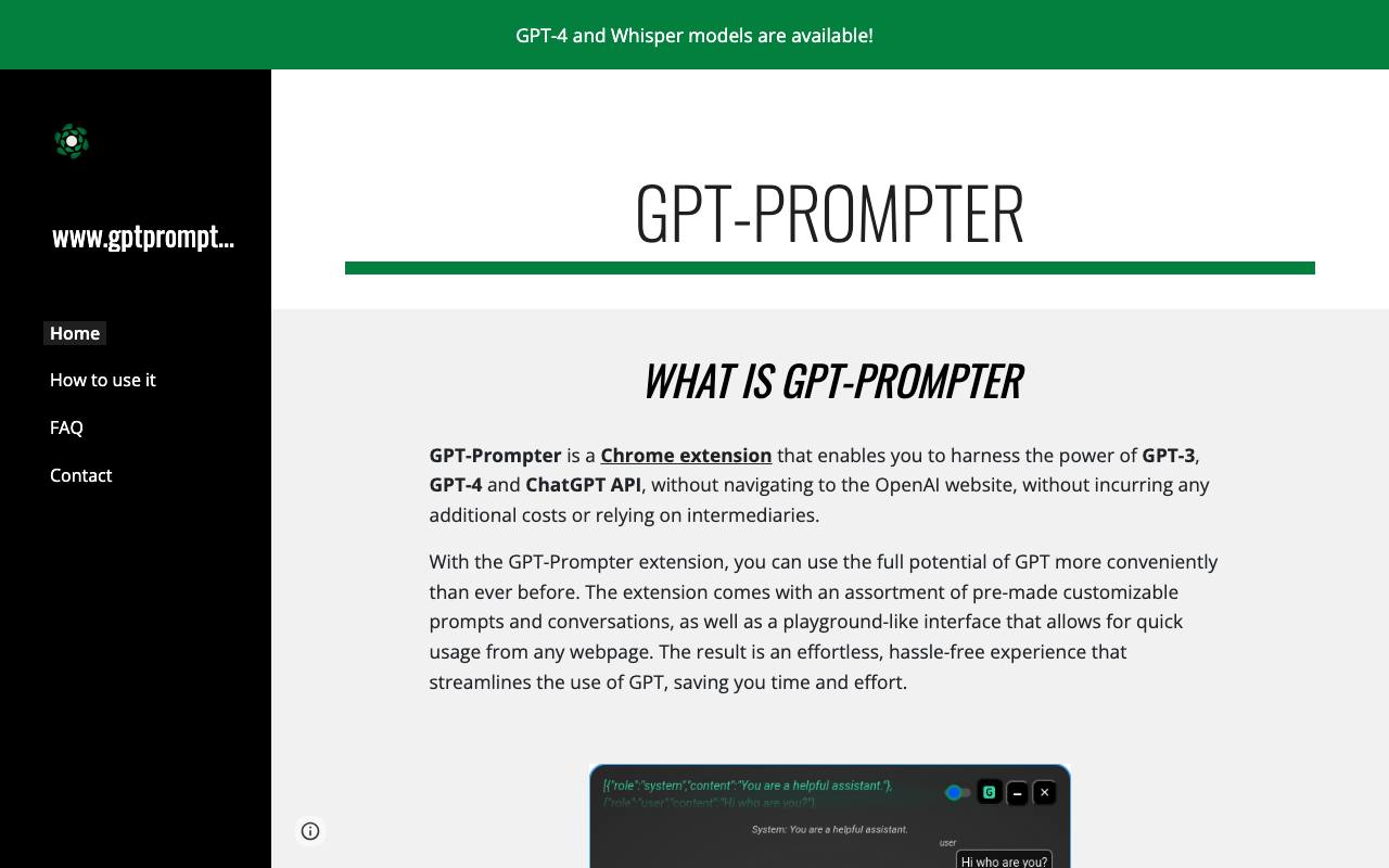 GPT-Prompter screenshot