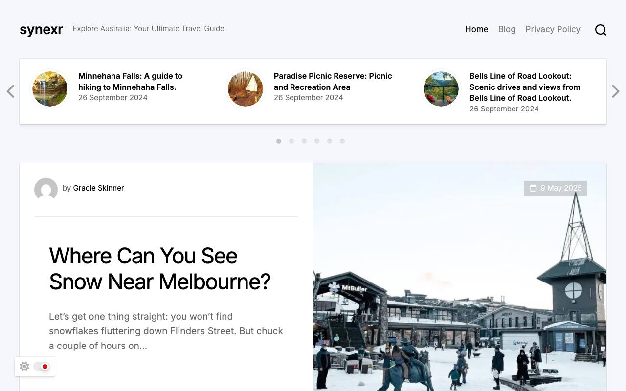 Synexr screenshot