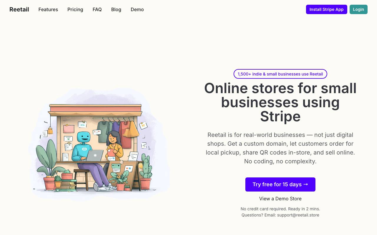 Reetail screenshot