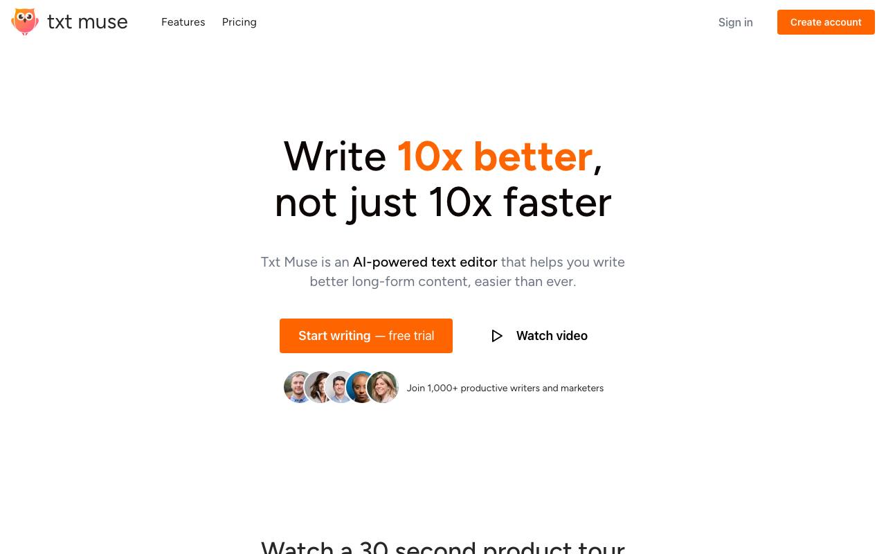 Txt Muse screenshot