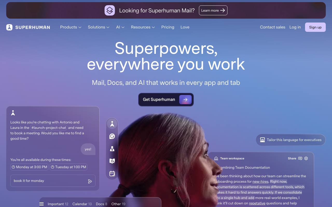 Superhuman screenshot