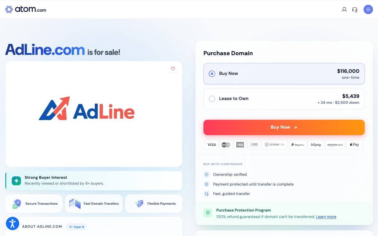 Adline screenshot