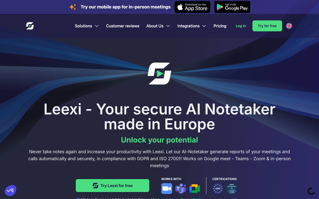 Leexi screenshot