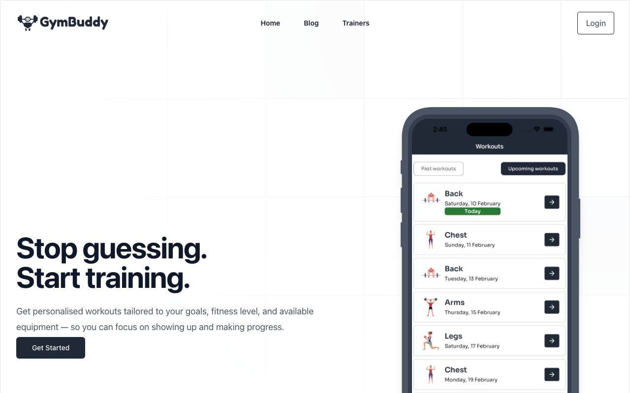 GymBuddy AI screenshot