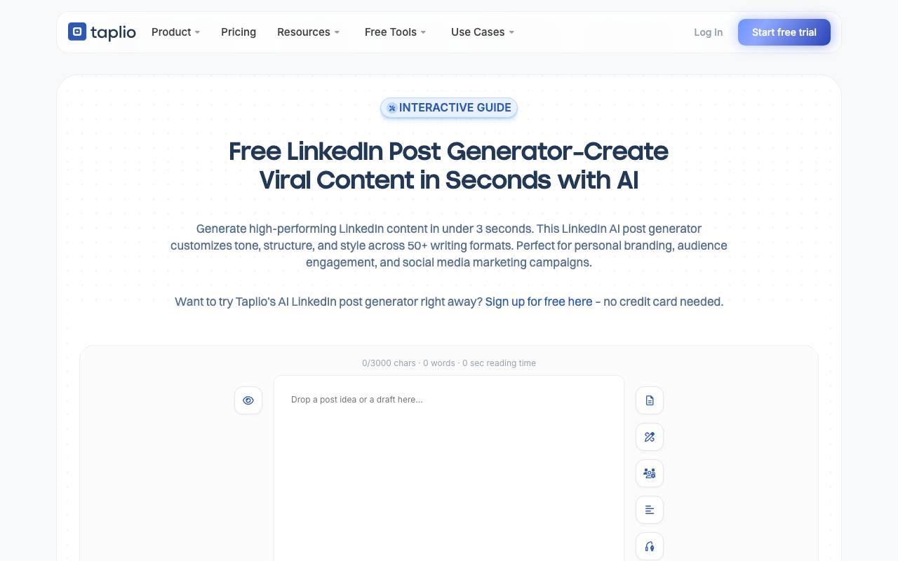 Viral Post Generator screenshot