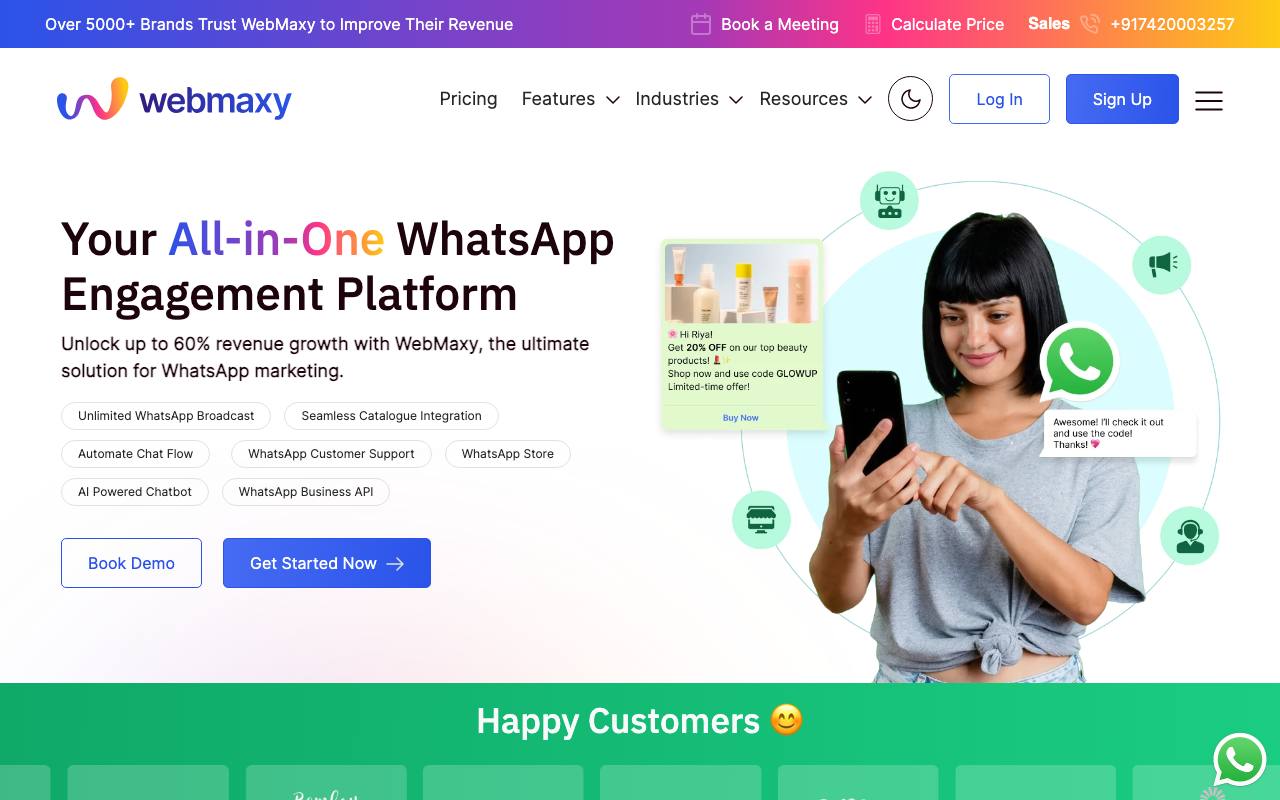 Webmaxy screenshot