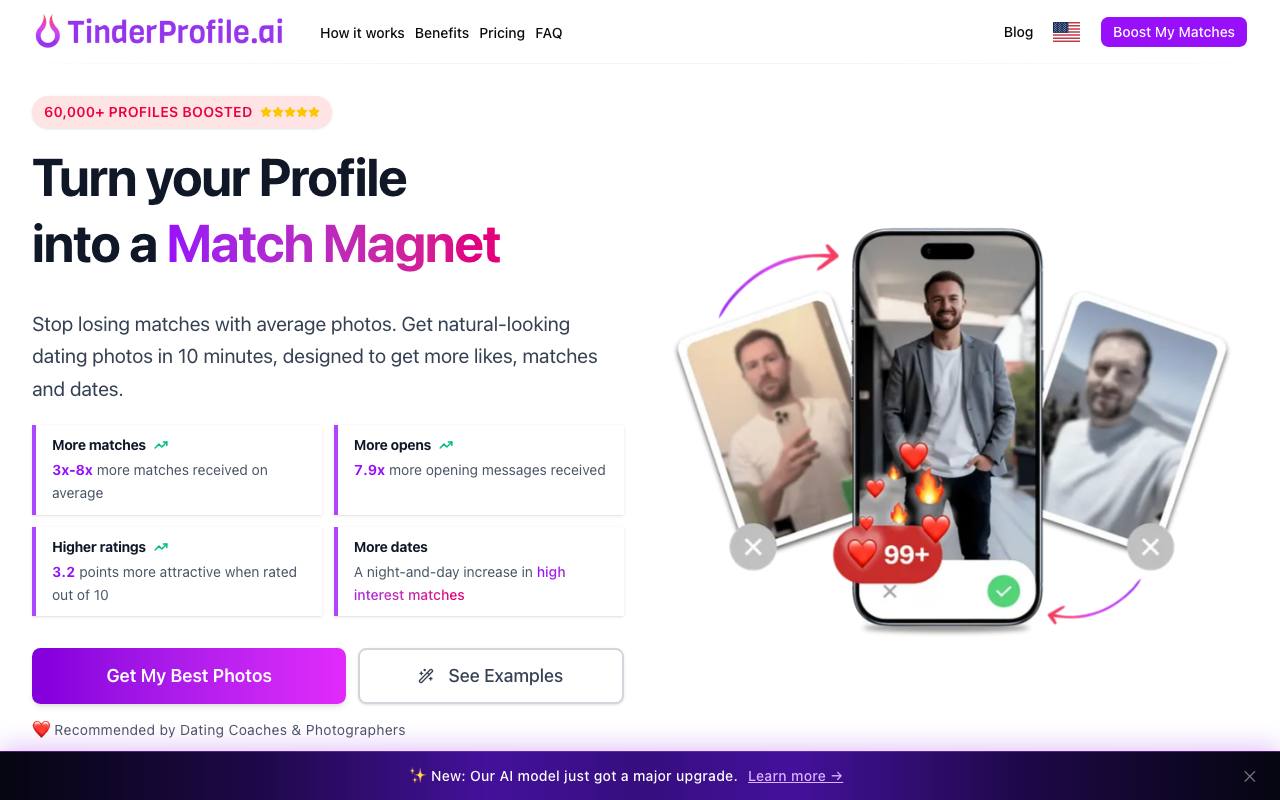 TinderProfile AI screenshot