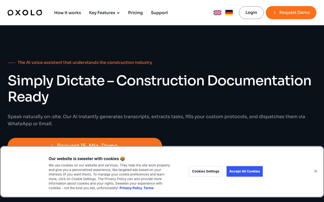 Oxolo.com screenshot