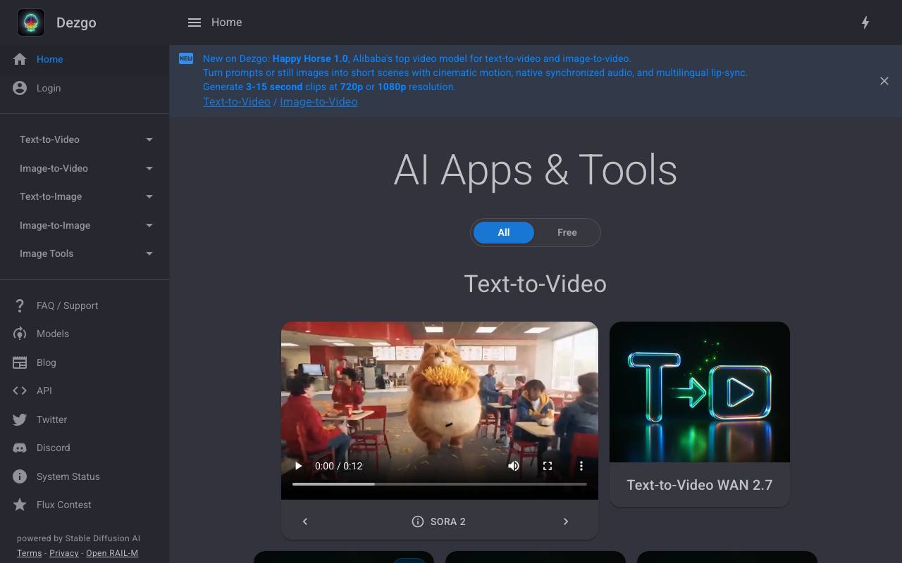 Dezgo screenshot