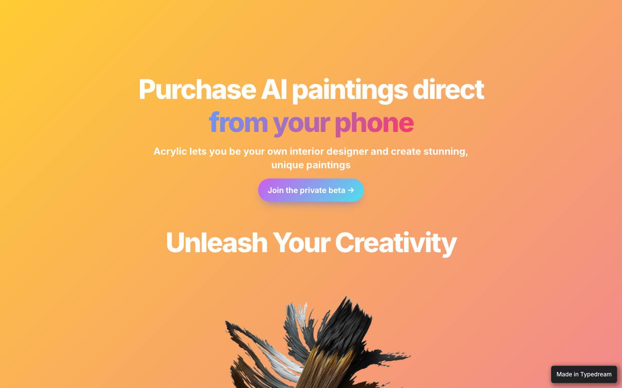 Acrylic screenshot
