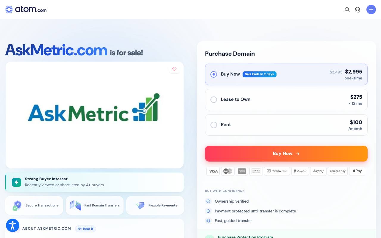 AskMetric screenshot