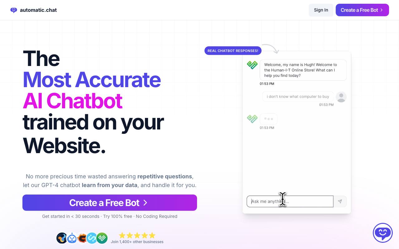 Automatic Chat screenshot