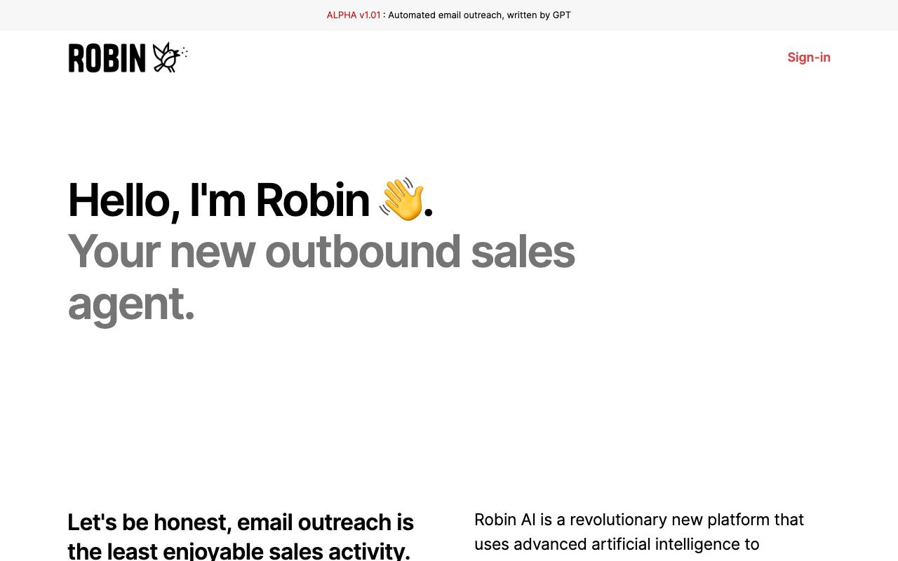 Robin screenshot