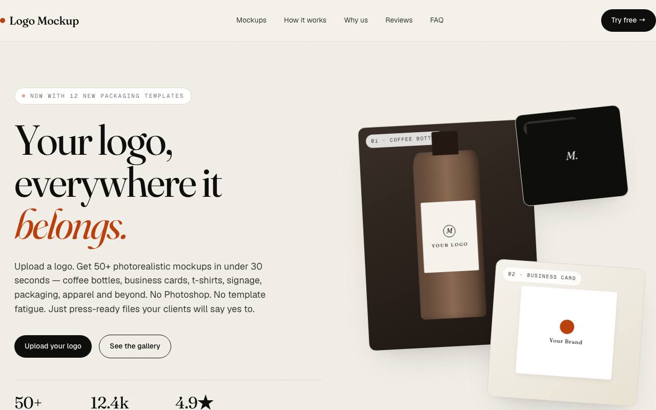 Logo mockup screenshot