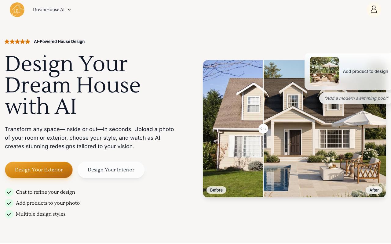 Dreamhouse AI screenshot