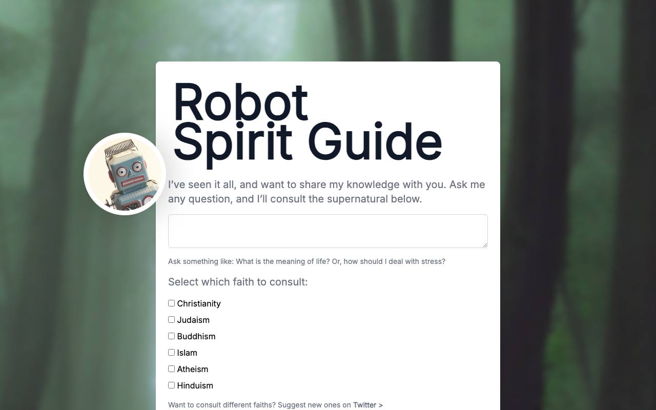 Robot Spirit Guide screenshot