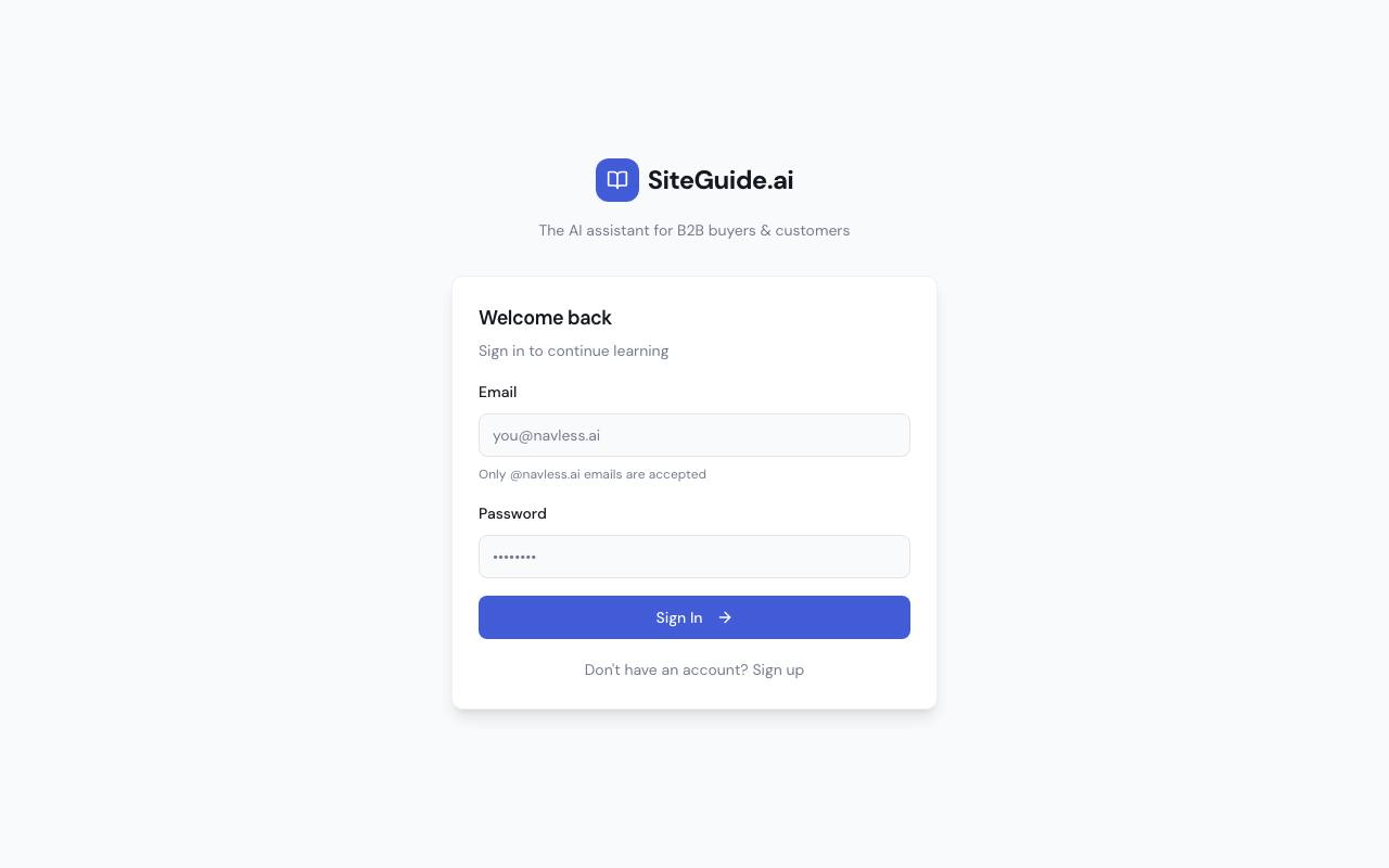 SiteGuide screenshot