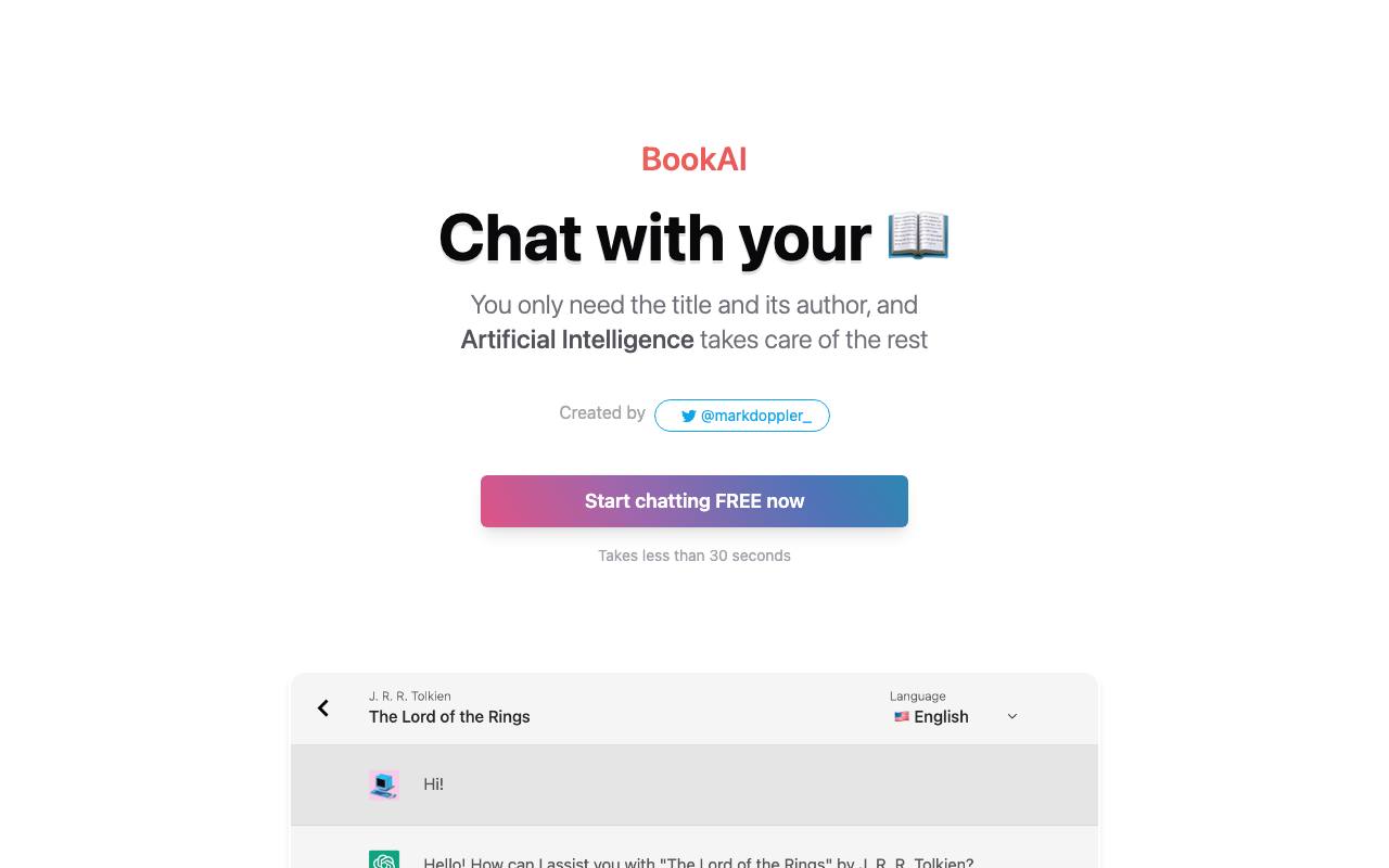 BookAI screenshot