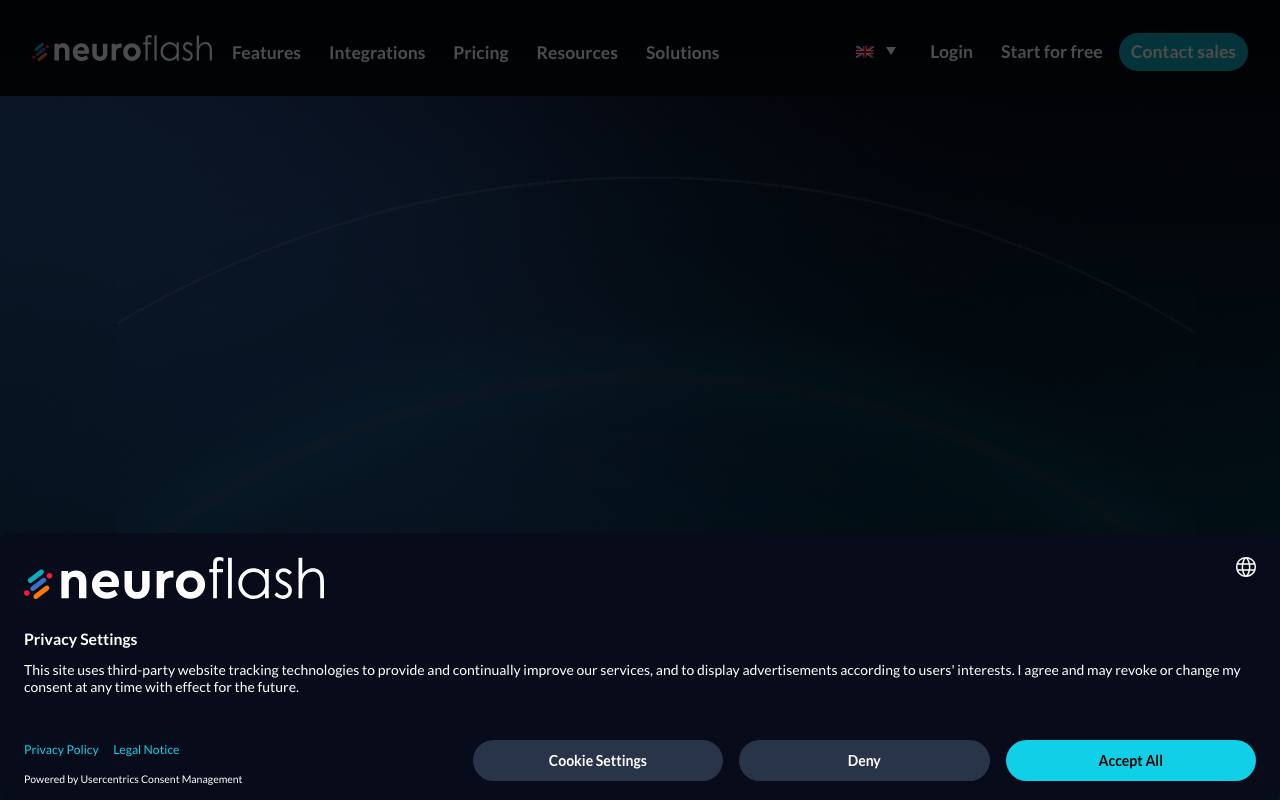 Neuroflash screenshot