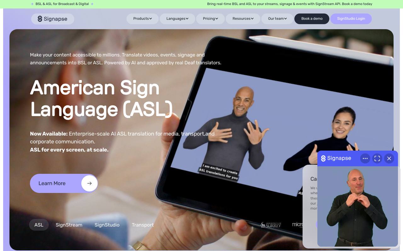 Signapse screenshot