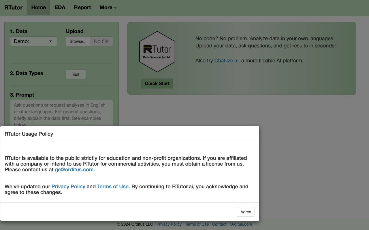 RTutor screenshot