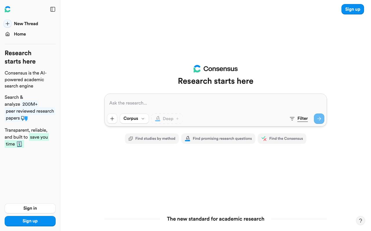 Consensus screenshot