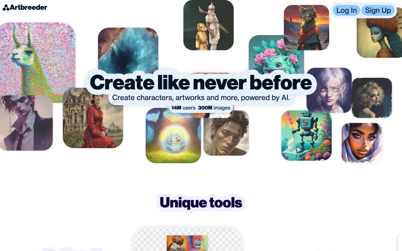 Artbreeder screenshot
