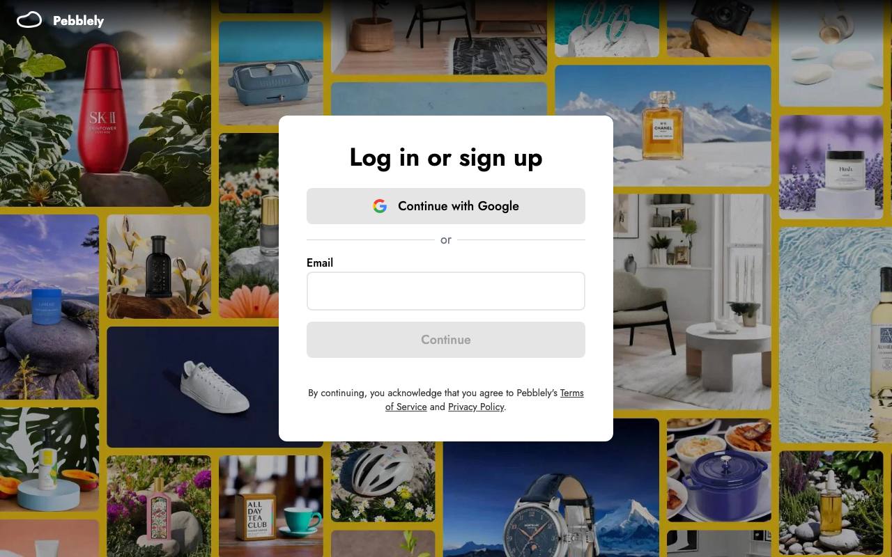 Pebblely screenshot
