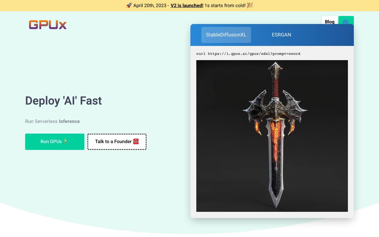 GPUX AI screenshot