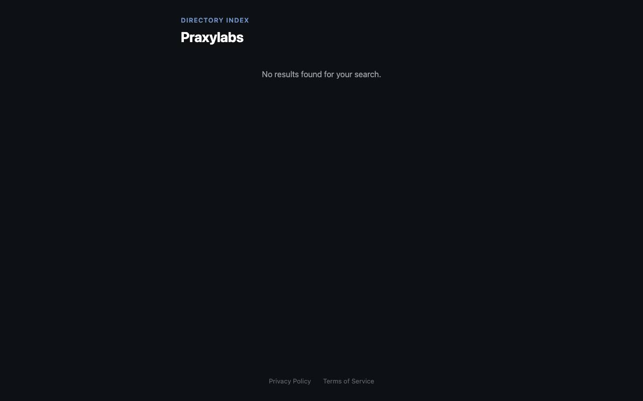 Praxy screenshot
