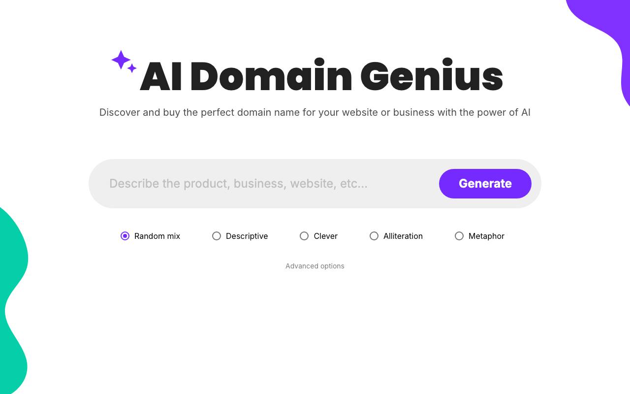 AI Domain Genius screenshot