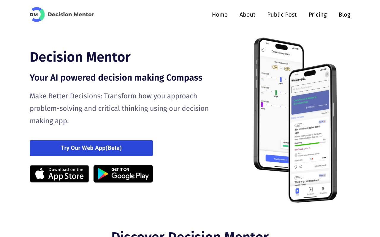 Decision Mentor screenshot