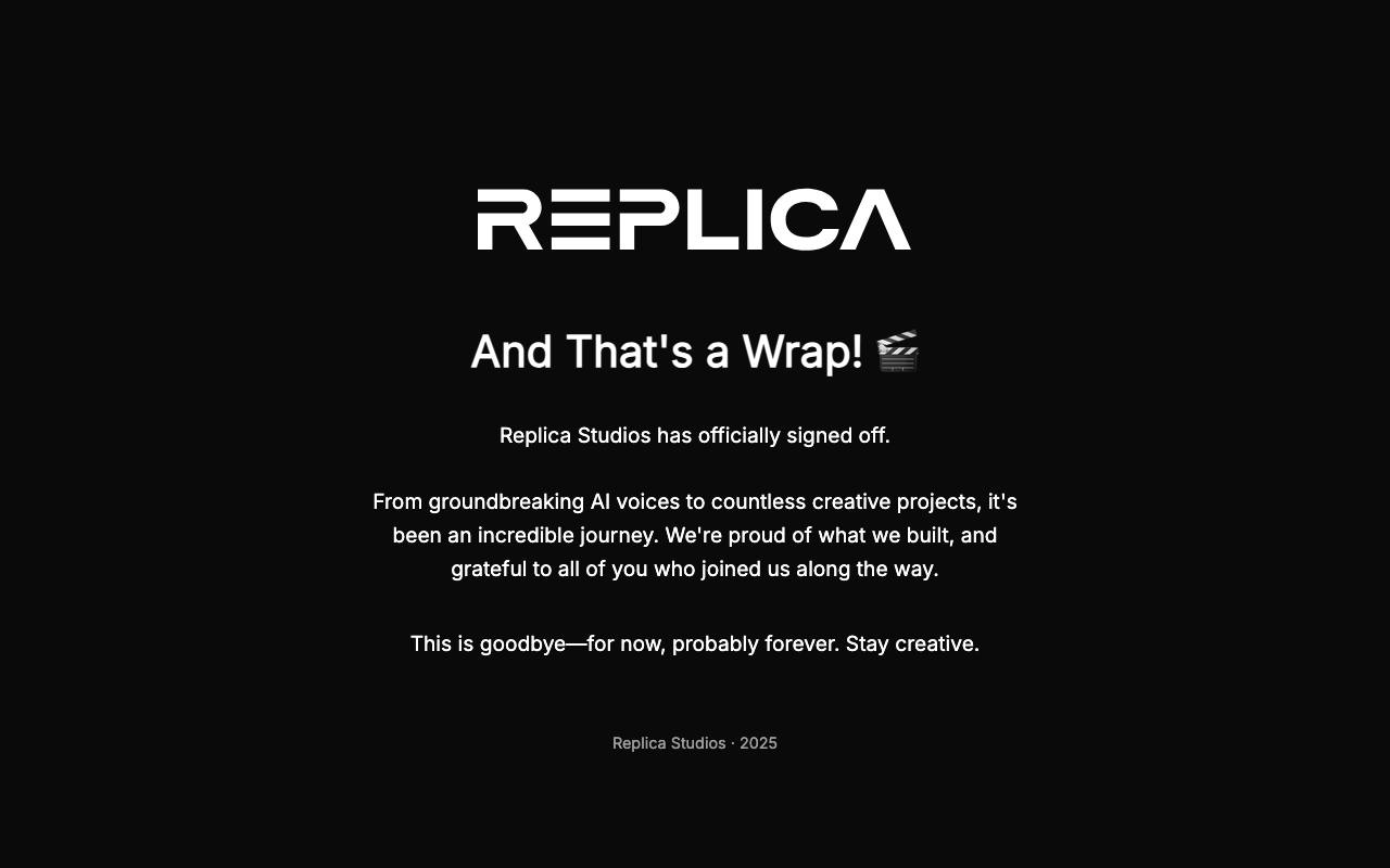 Replicastudios screenshot
