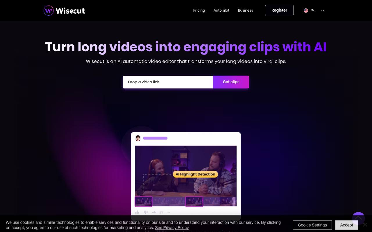 Wisecut screenshot