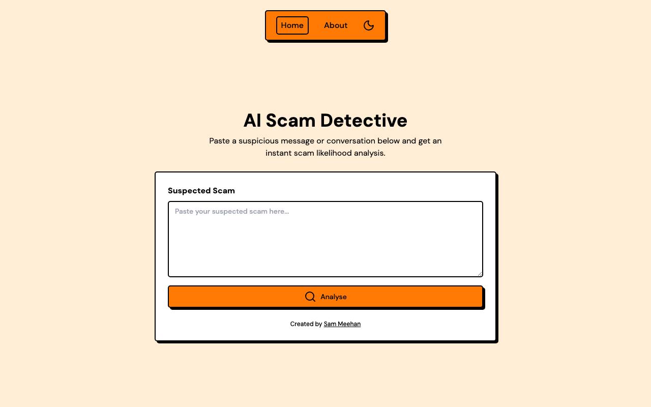 AI Scam Detective screenshot