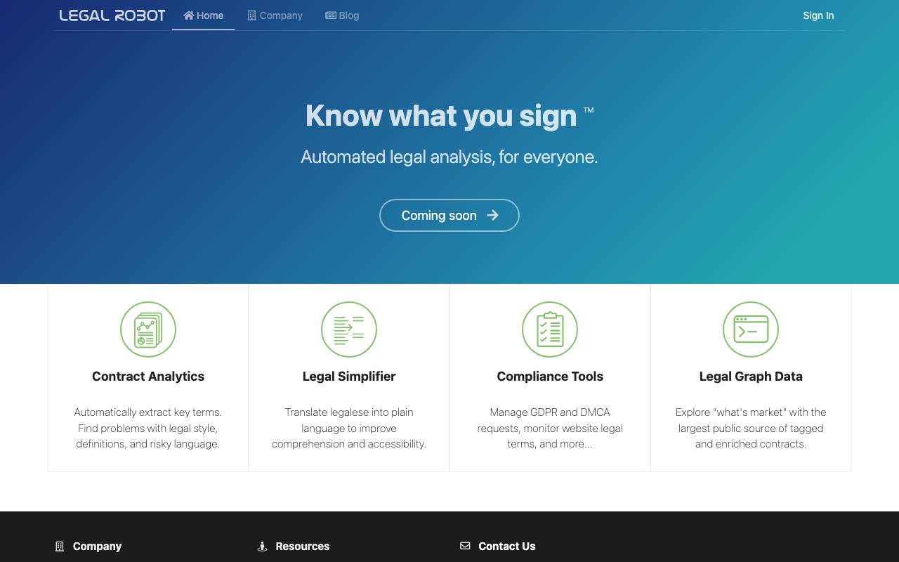 Legal Robot screenshot
