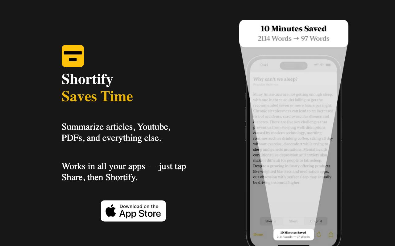 Shortify screenshot