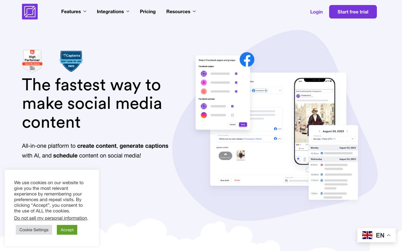 Creasquare screenshot