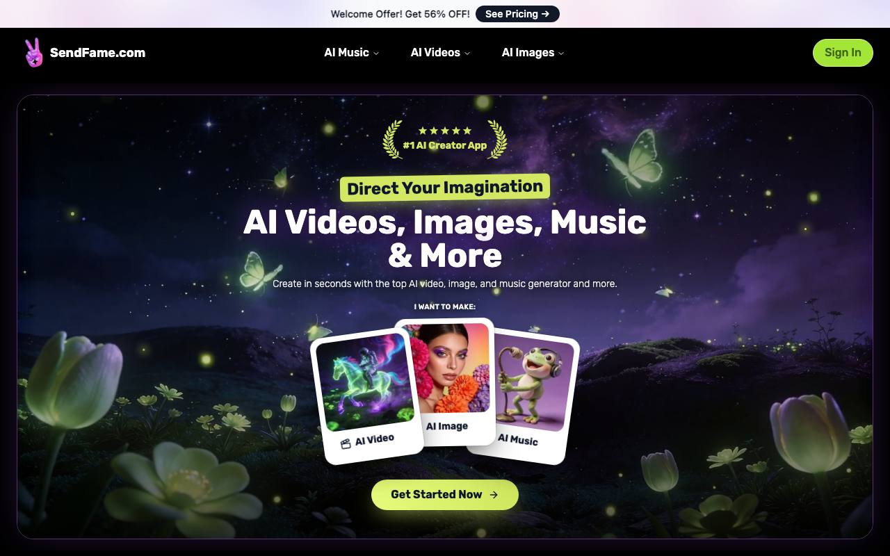 SendFame screenshot