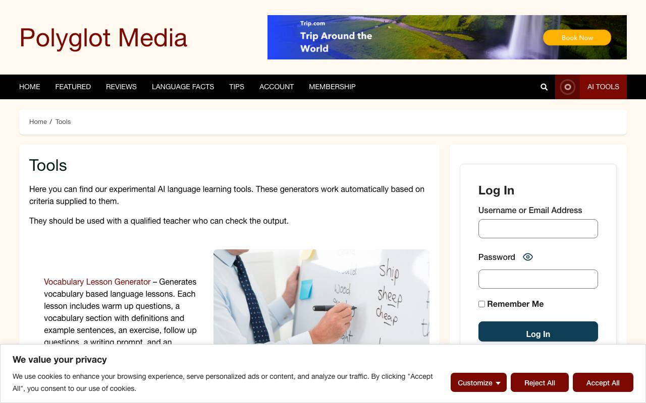 Polyglot Media screenshot