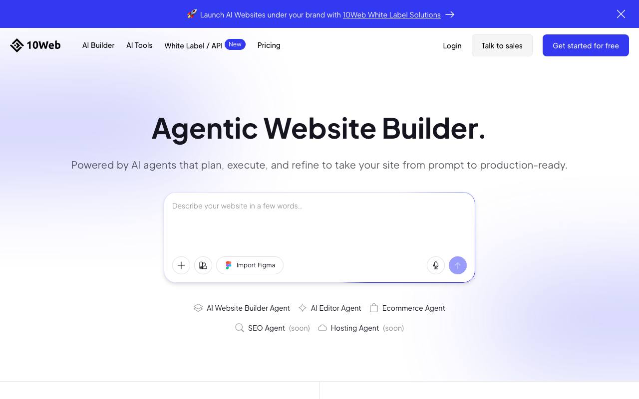 10Web screenshot