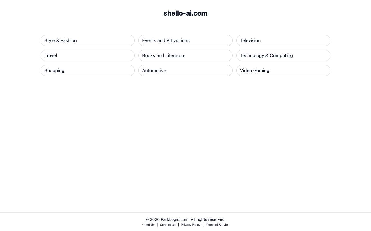 Shello AI screenshot