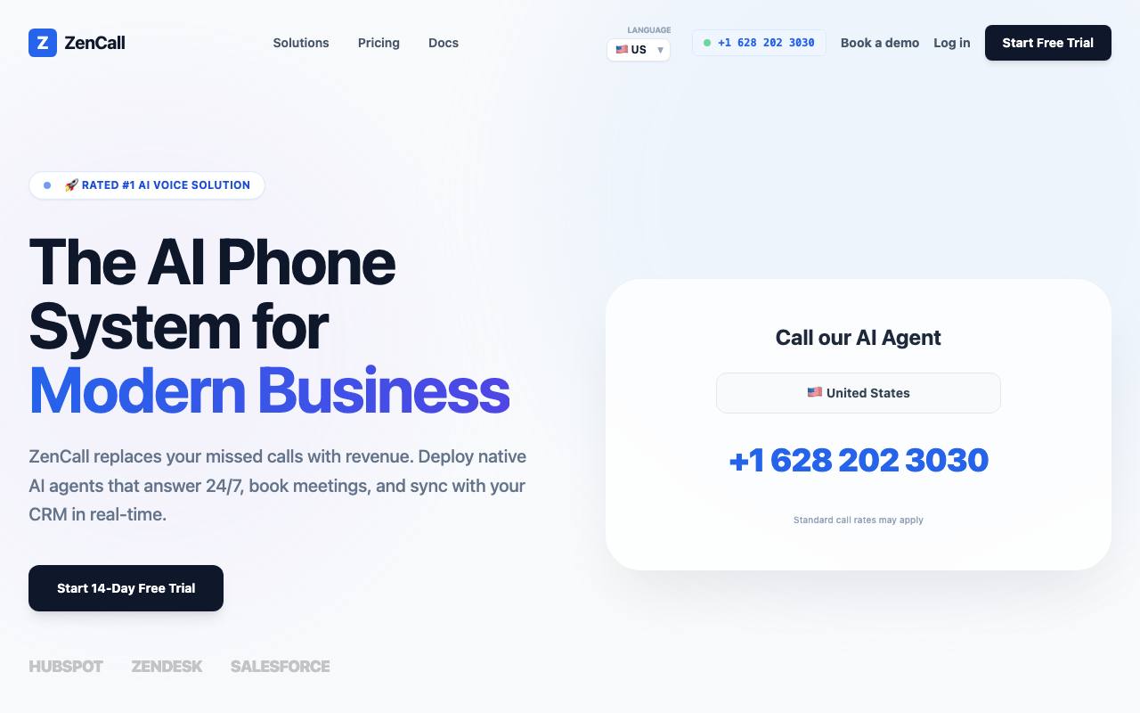 Zencall AI screenshot