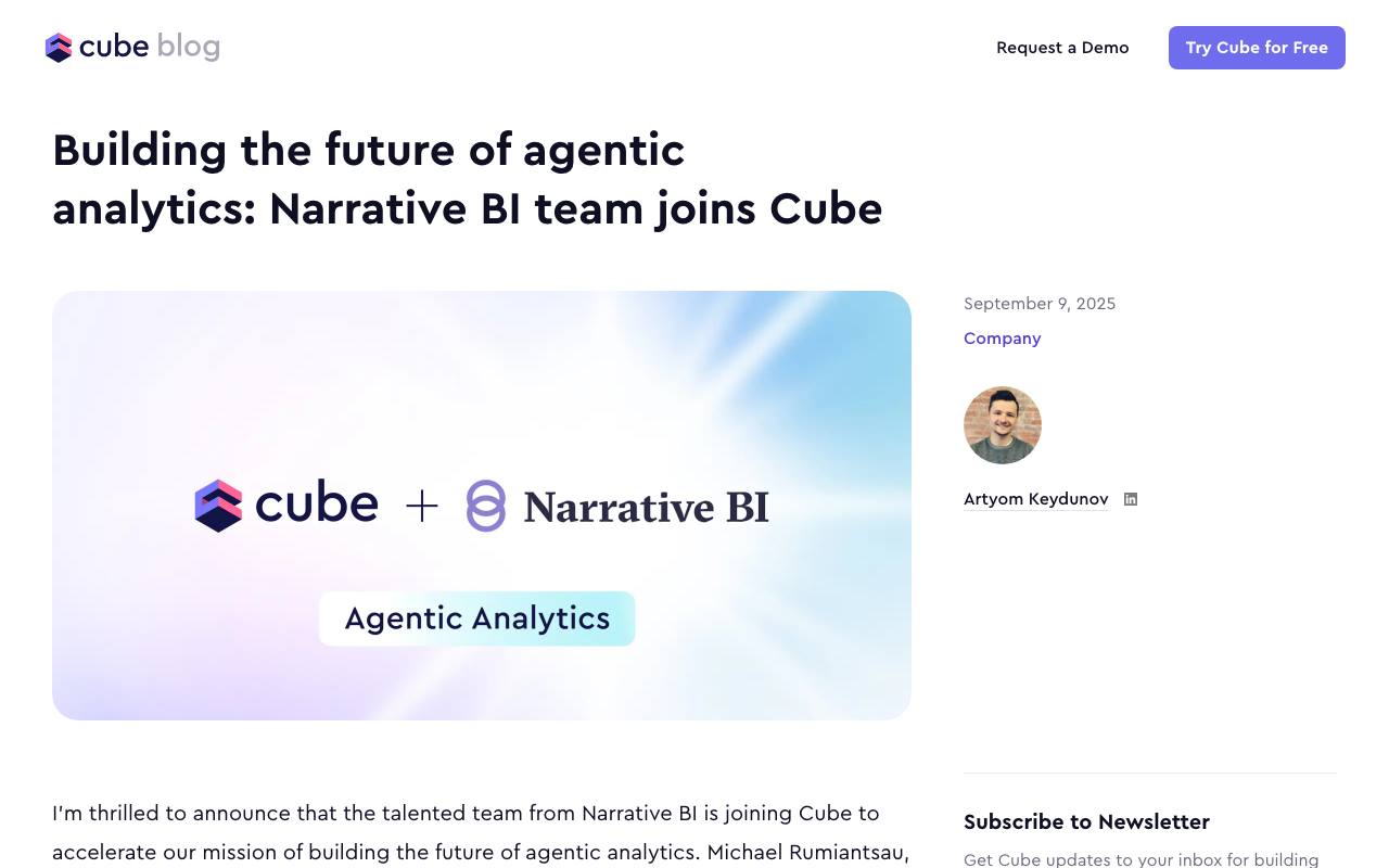 Narrative BI screenshot