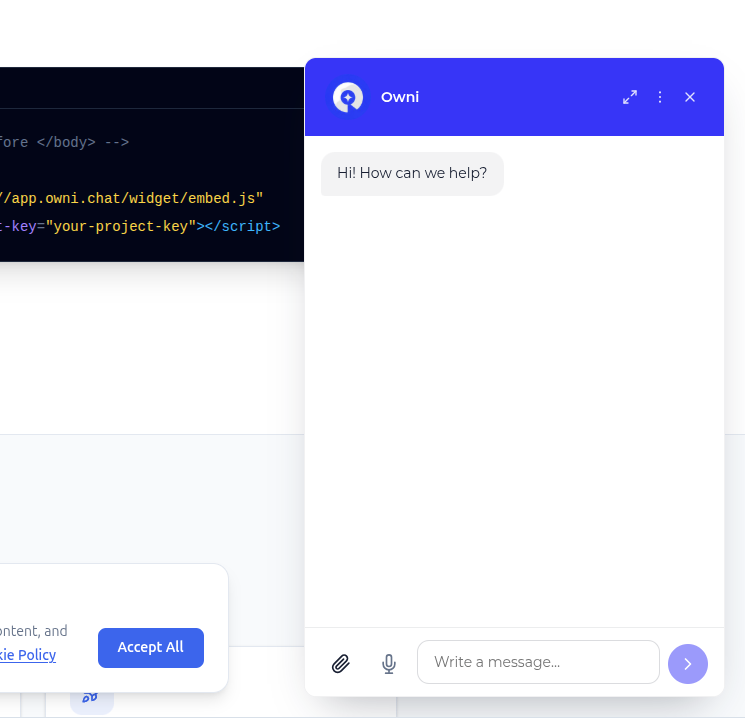 Ownichat screenshot